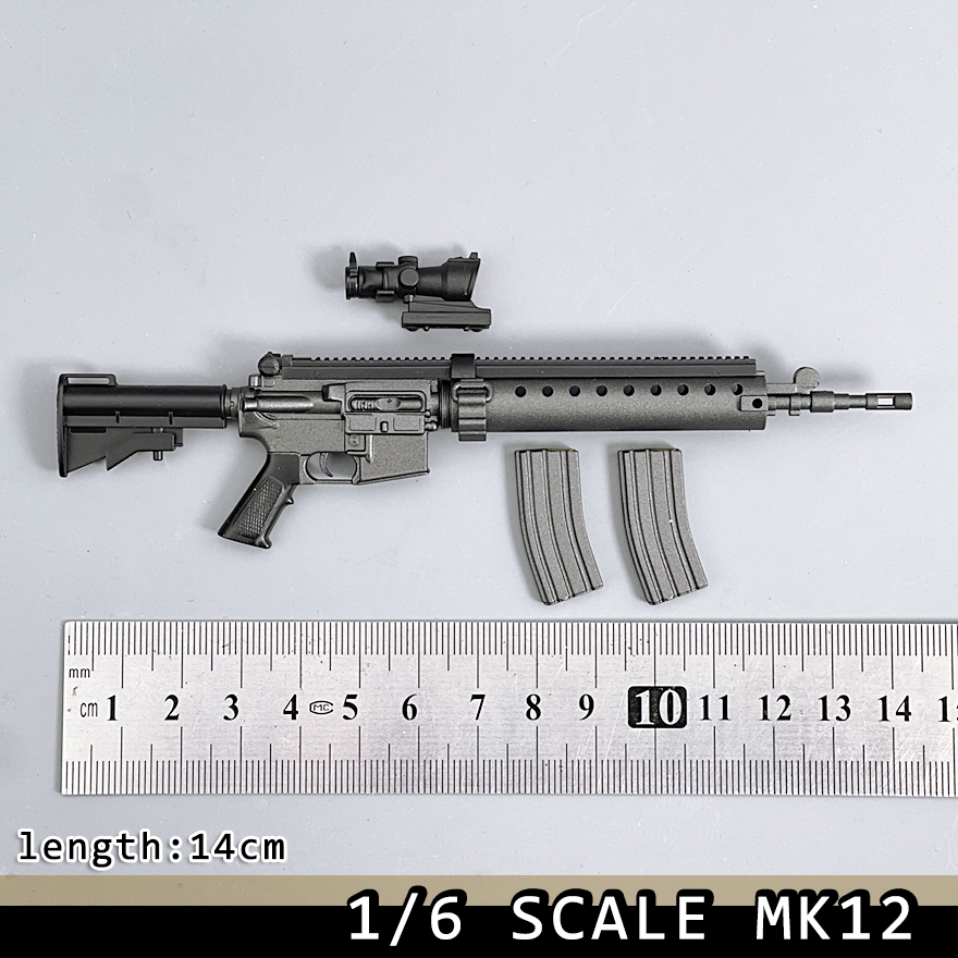 Model Kit Figure - نموذج بندقية قنص MK12 SPR بمقياس
