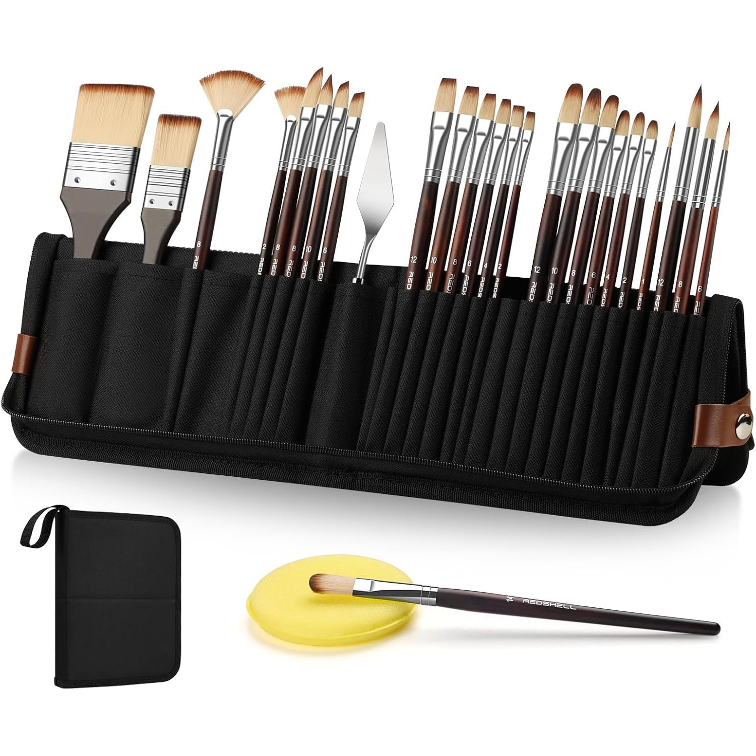 Model Kit Acrylic Paint - مجموعة فرش نايلون مكونة من 26