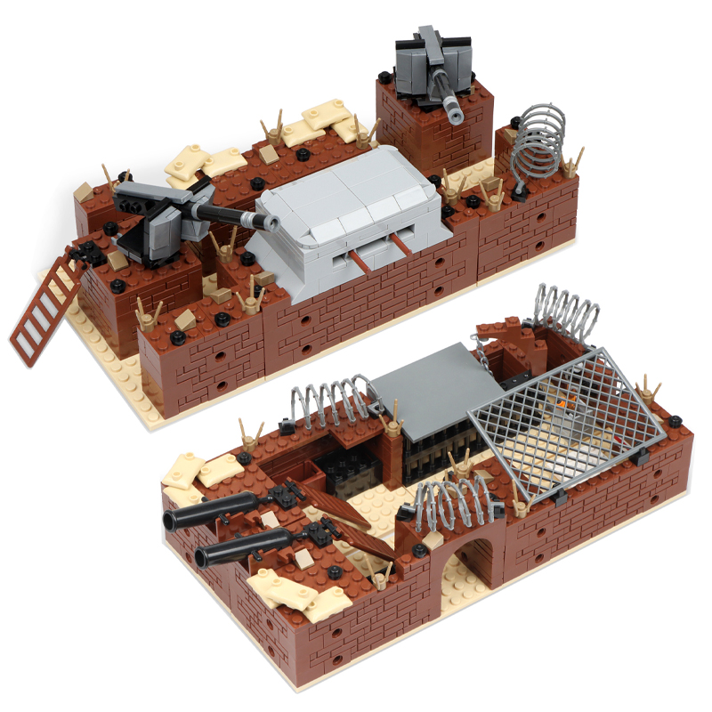 Model Kit Ww2 - حار WW2 العسكرية خندق قبو الدفاع