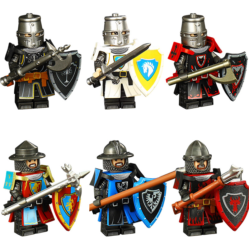Model Kit Knight - مجموعة مكعبات بناء ST3631-3636 لفارس الظلال