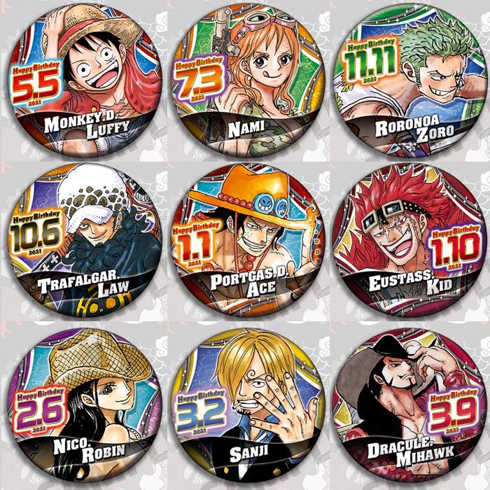 Model Kit One Piece Bandai - مجموعة دبوس شارة أنيمي قطعة واحدة