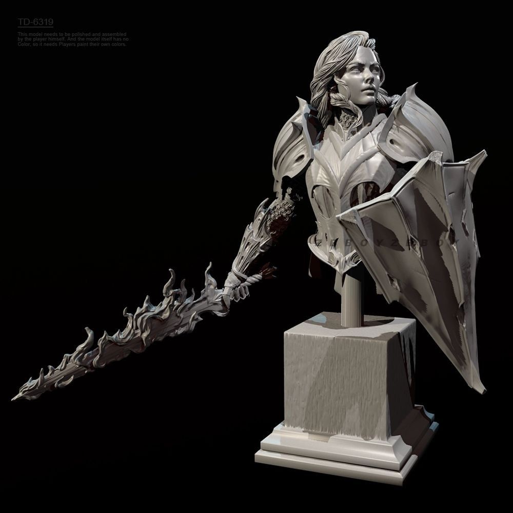 55 مللي متر 70 مللي متر تمثال  - مراجعة Model Kit Knight وسعره