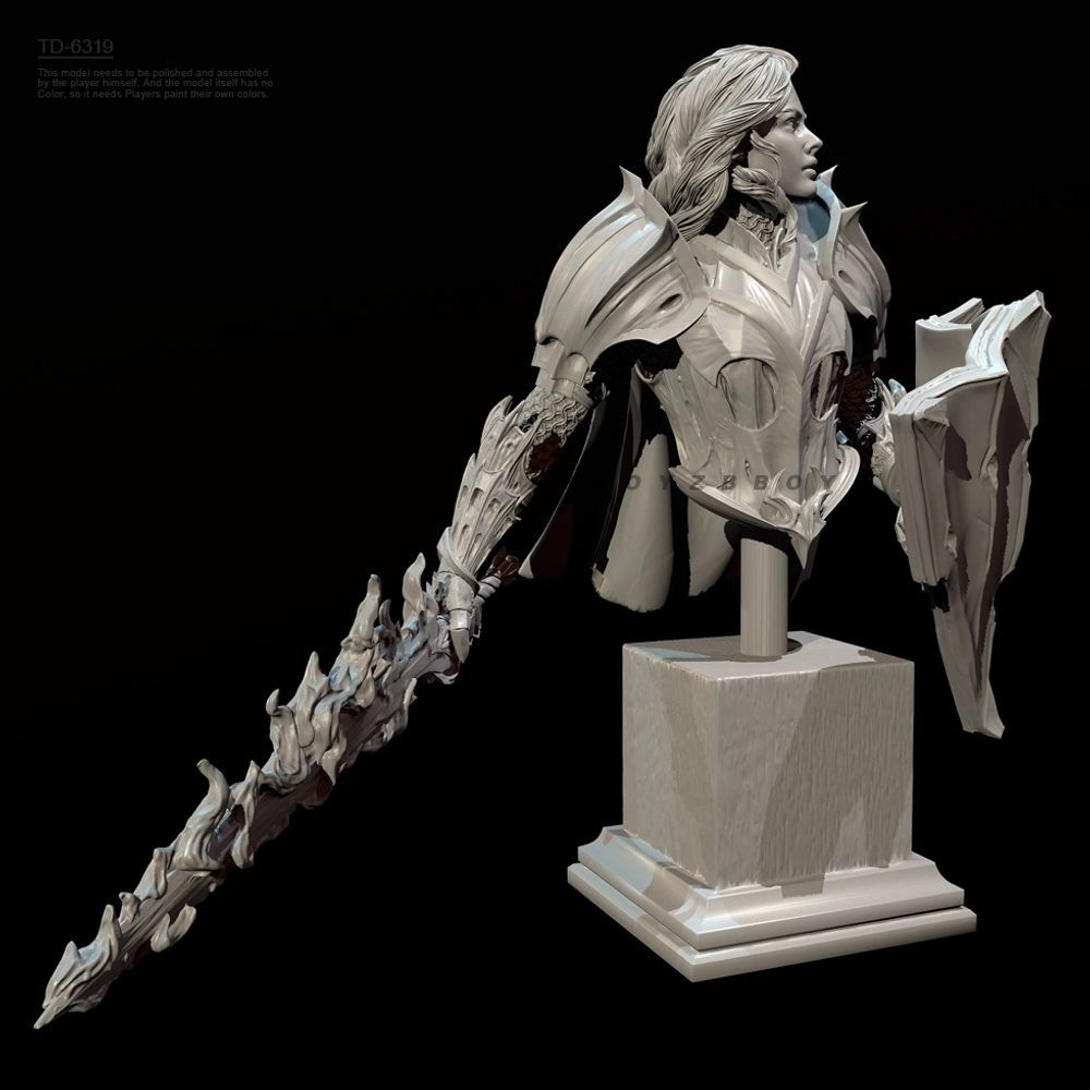 55 مللي متر 70 مللي متر تمثال  - مراجعة Model Kit Knight وسعره