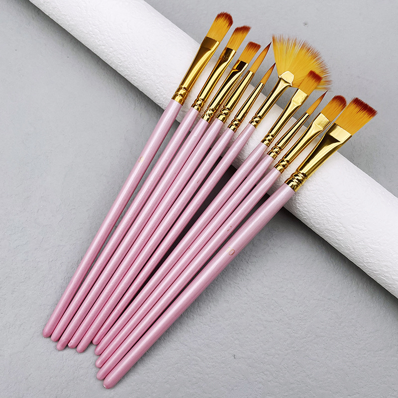 10 قطعة/المجموعة النايلون الشع - مراجعة Model Kit Acrylic Paint وسعره