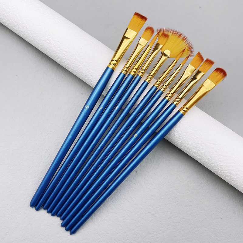 10 قطعة/المجموعة النايلون الشع - مراجعة Model Kit Acrylic Paint وسعره