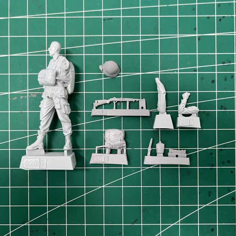 1/35 مقياس الراتنج الشكل التجم - مراجعة Model Kit Ww2 وسعره