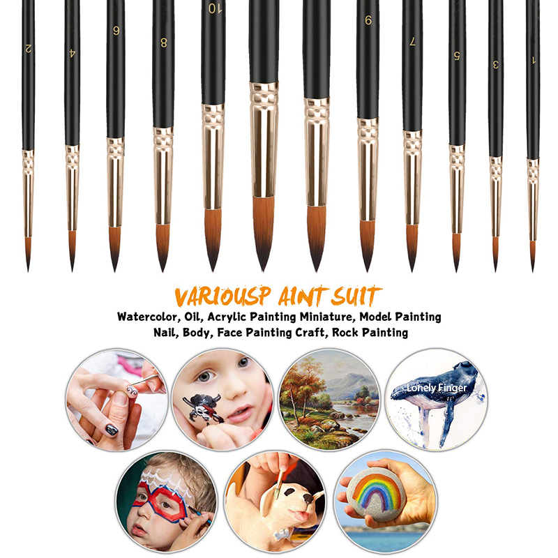 12/24/48 قطعة مجموعة فرش الطلا - مراجعة Model Kit Acrylic Paint وسعره