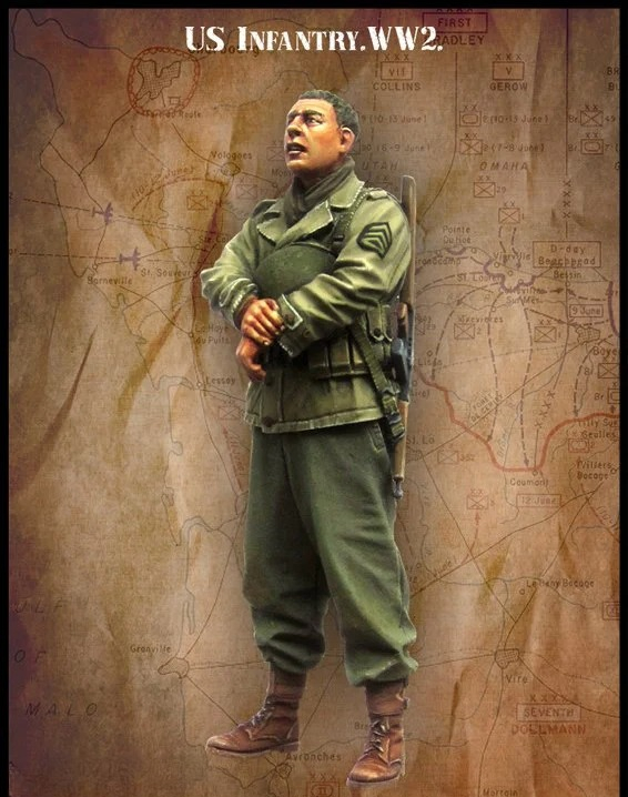 1/35 مقياس مشاة الجيش الأمريكي - مراجعة Model Kit Ww2 وسعره