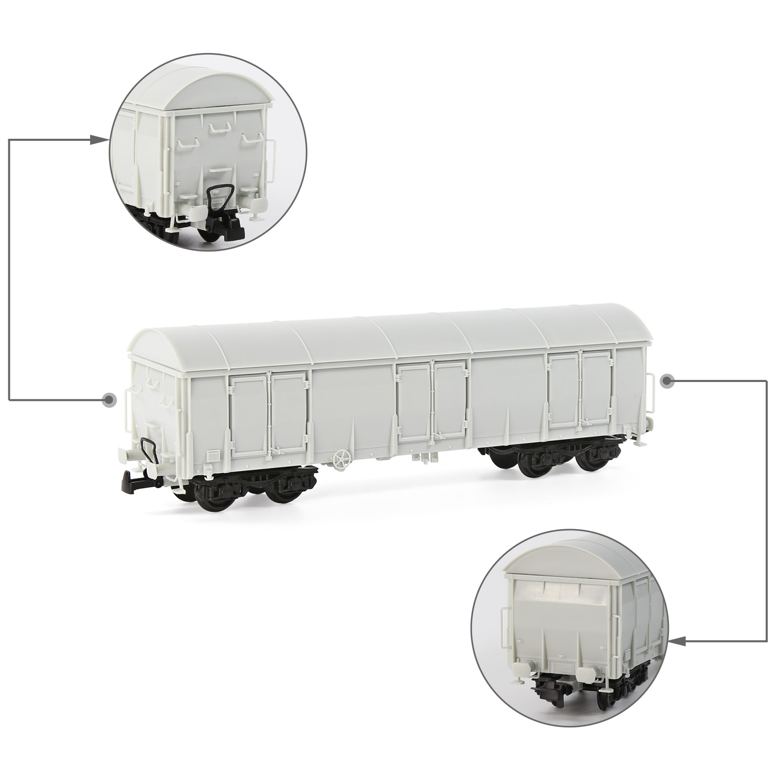 عربة سكة حديدية من طراز Evemod - مراجعة Model Kit Lugia وسعره